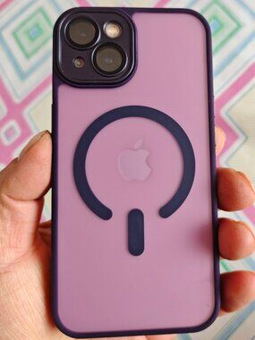 Purple Bumper MagSafe Frosted Pink iPhone Case
